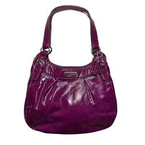 Purple leather Coach purse